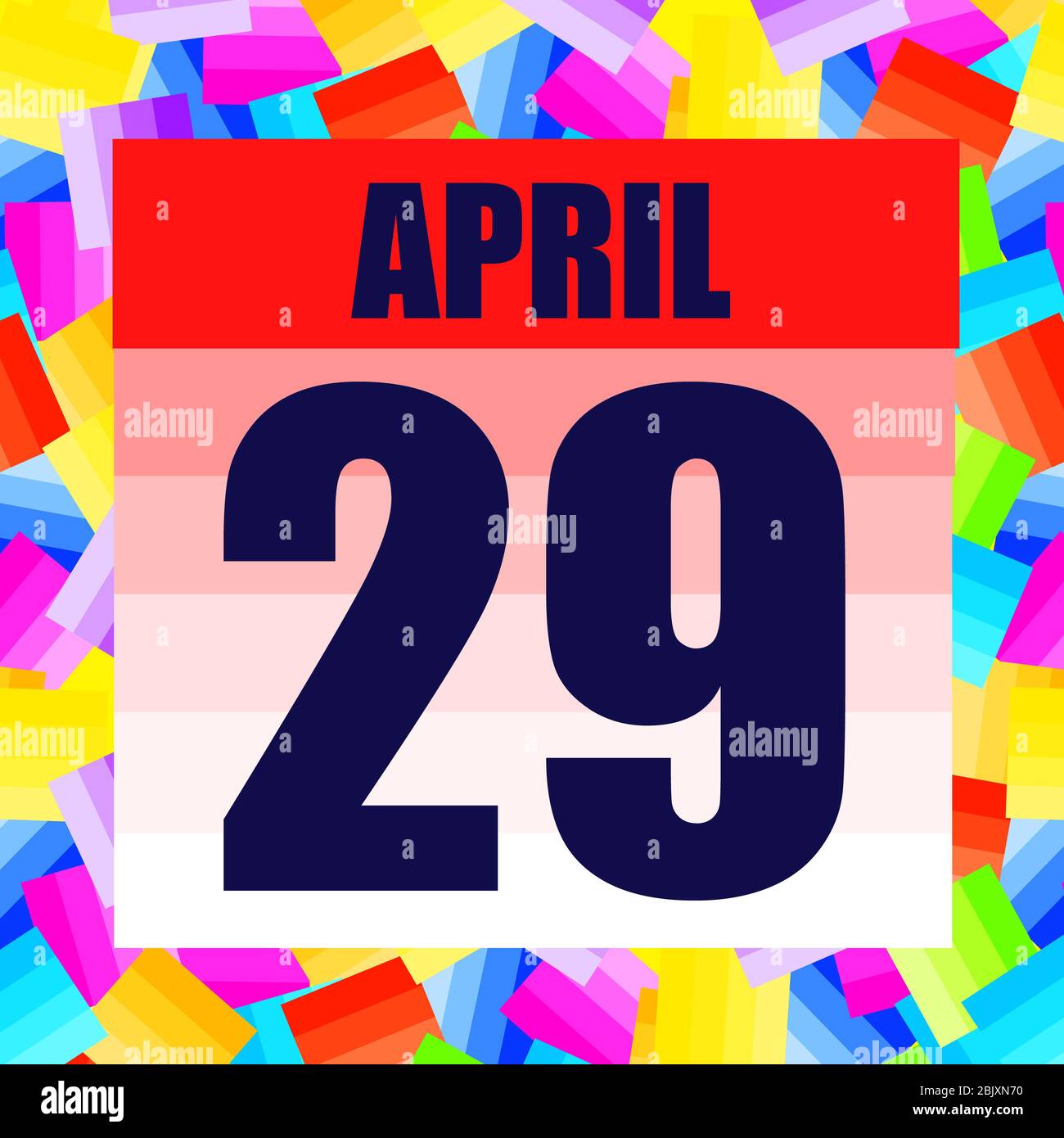 April 29 icon. For planning important day. Banner for holidays and