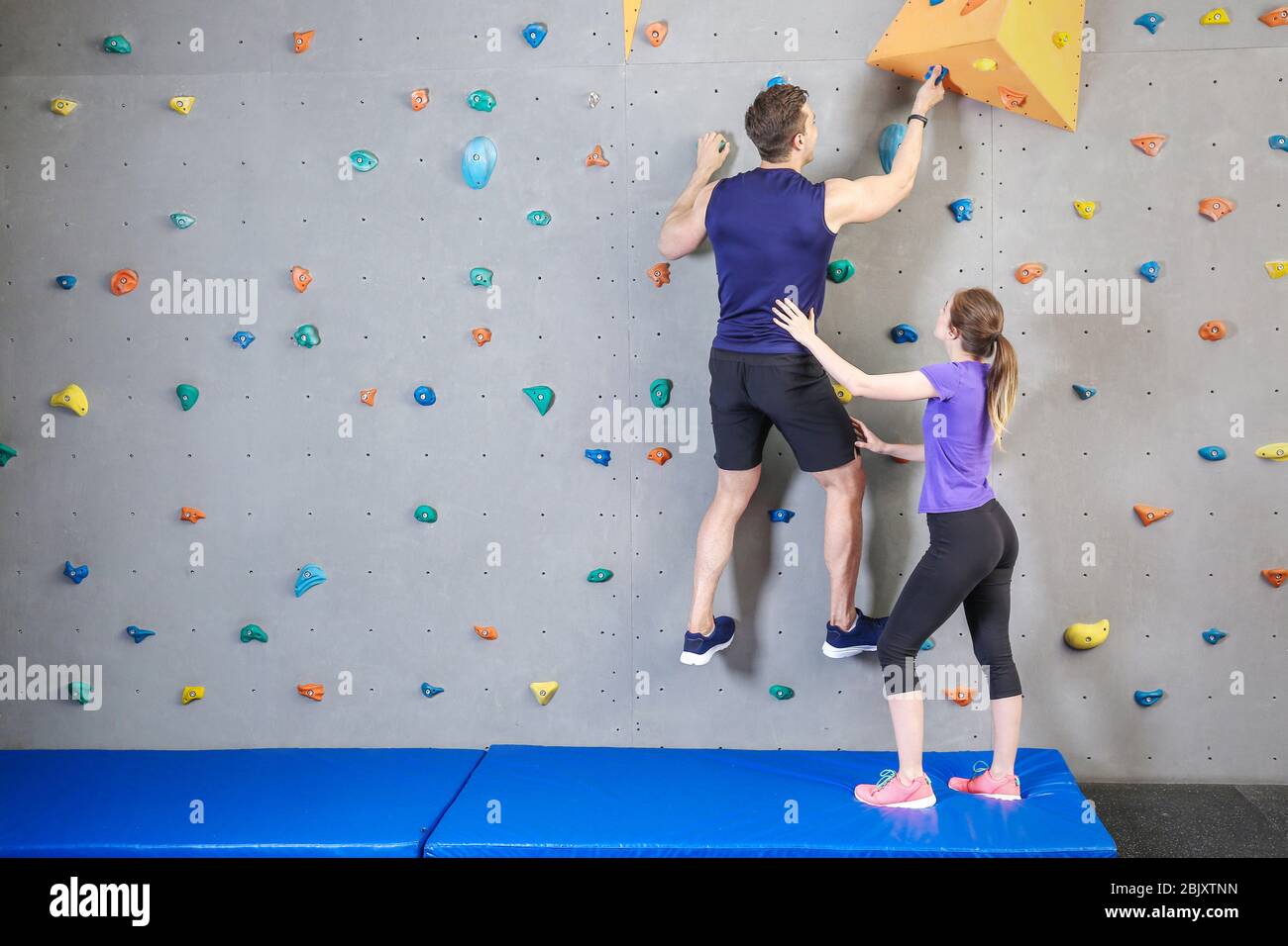 Climb instructor teaching hi-res stock photography and images - Alamy