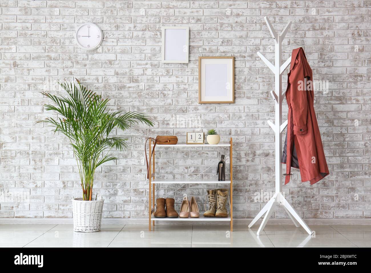 Stylish interior of modern hall Stock Photo - Alamy