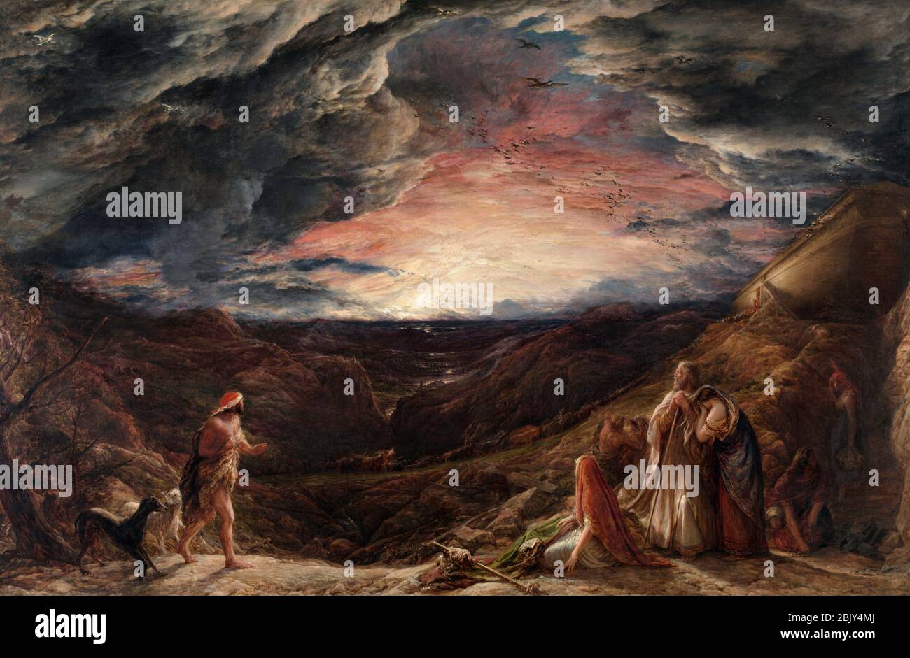Noah: The Eve of the Deluge by John Linnell, circa 1848 Stock Photo
