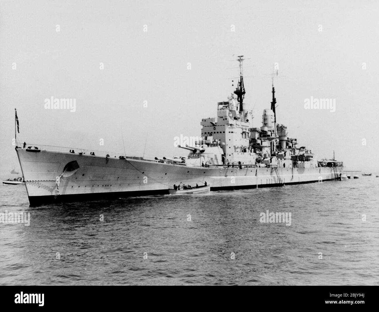 HMS Vanguard (Battleship, 1946-1960)1. Stock Photo
