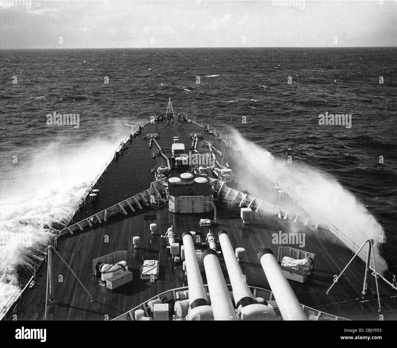 HMS Vanguard - Operation Mainbrace 1952 - I03681. Stock Photo