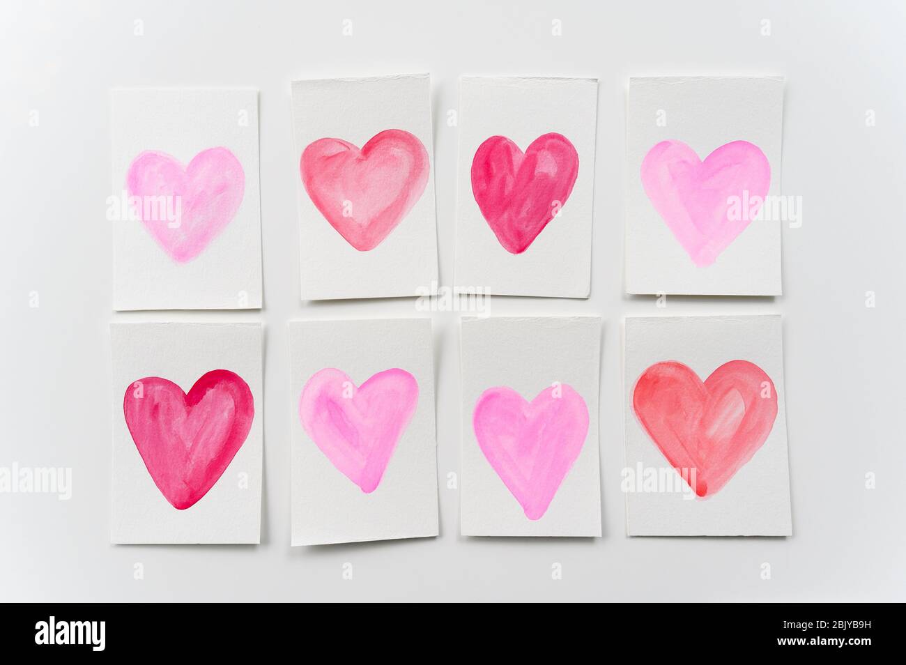 Homemade Valentine cardsÂ Stock Photo - Alamy