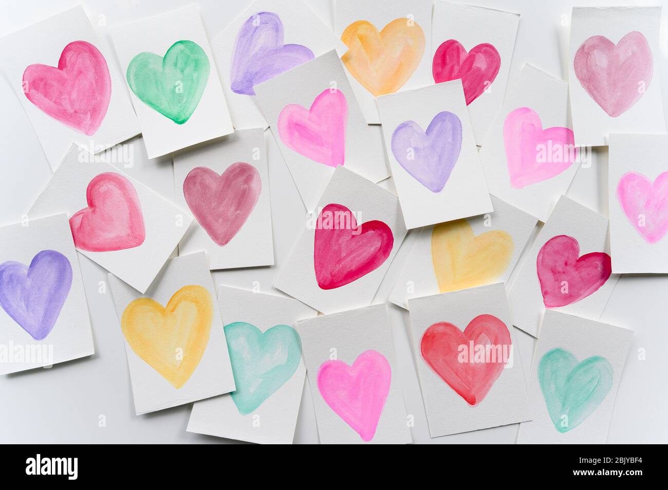 Homemade Valentine cardsÂ Stock Photo - Alamy
