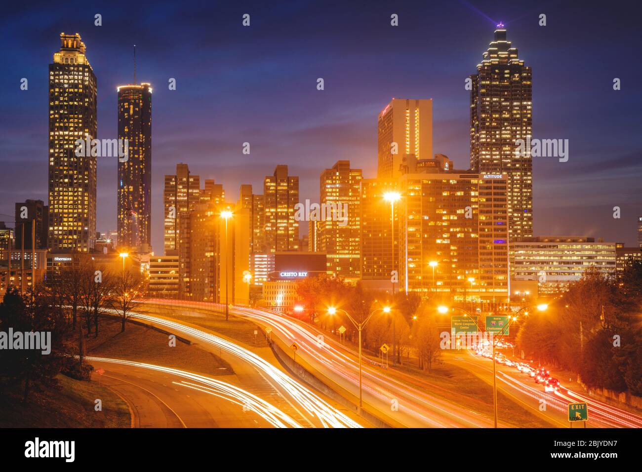 Traffic in Atlanta Atlanta Georgia USA Stock Photo Alamy