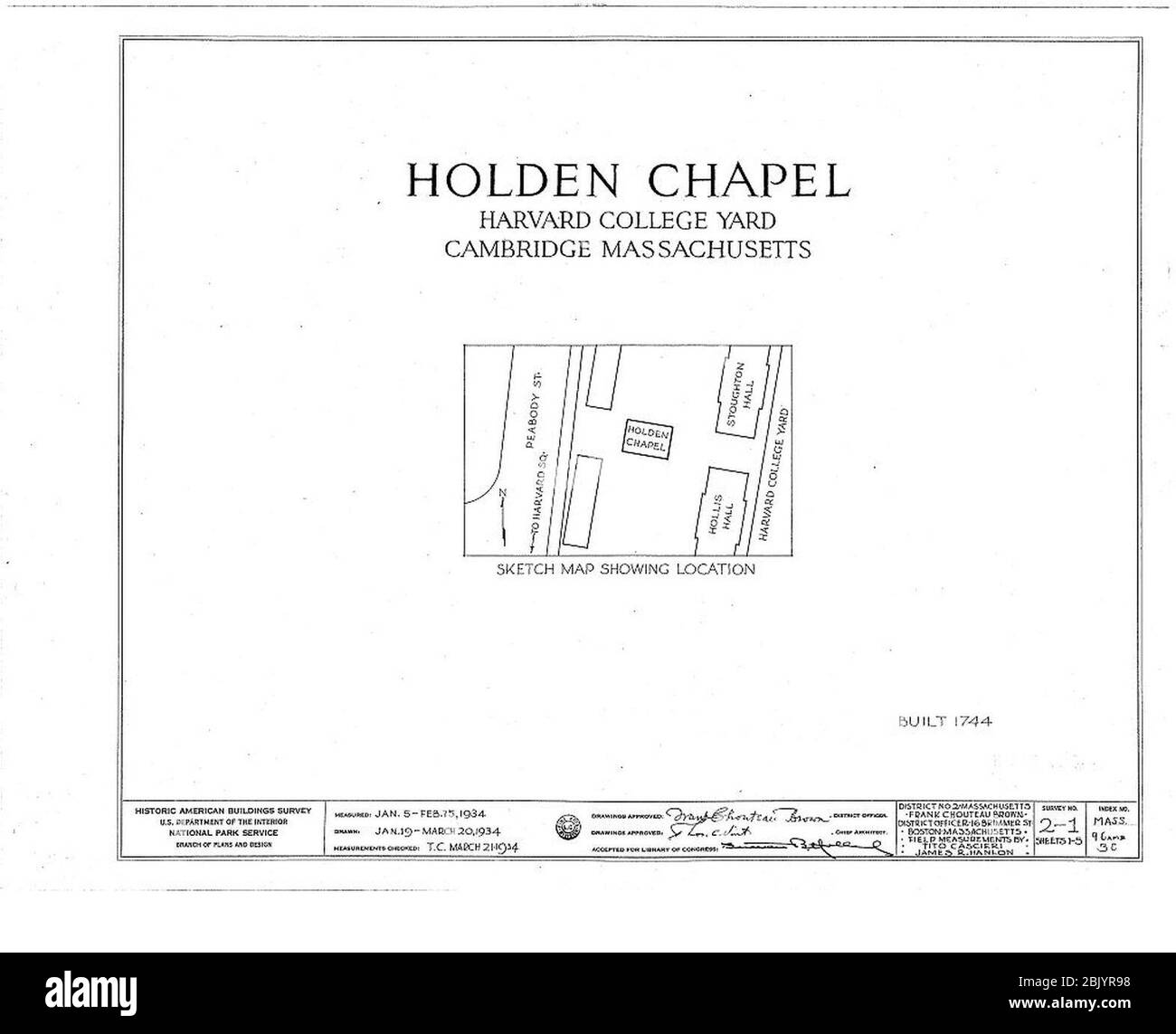 Holden Chapel 00000a Stock Photo Alamy