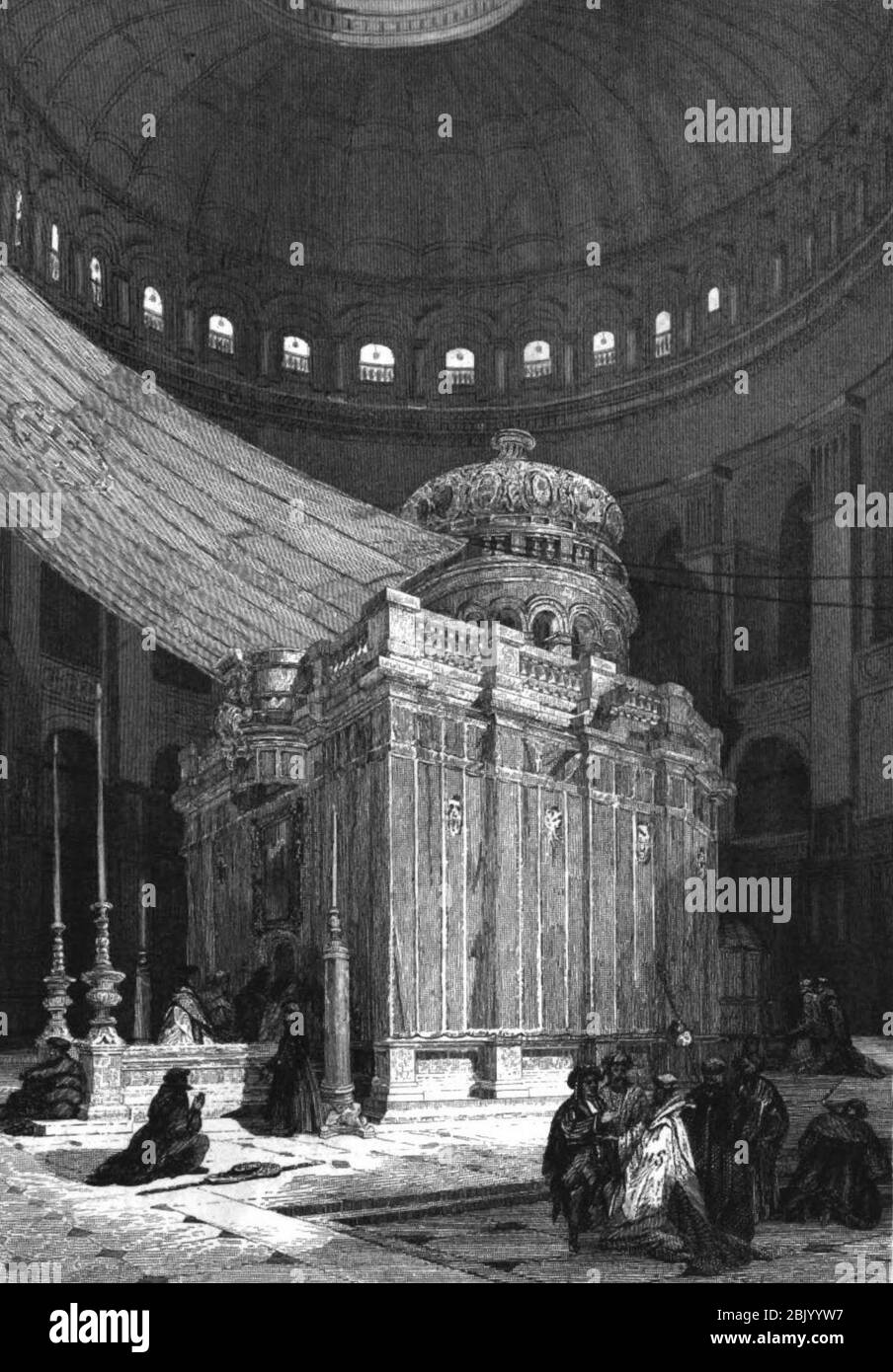 Holy Sepulchre Interior, Illustration for La TerreSainte et les lieux