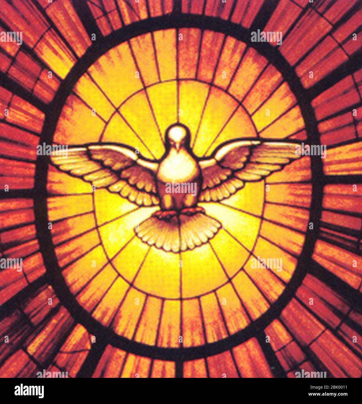 Holy Spirit as Dove (detail). Stock Photo