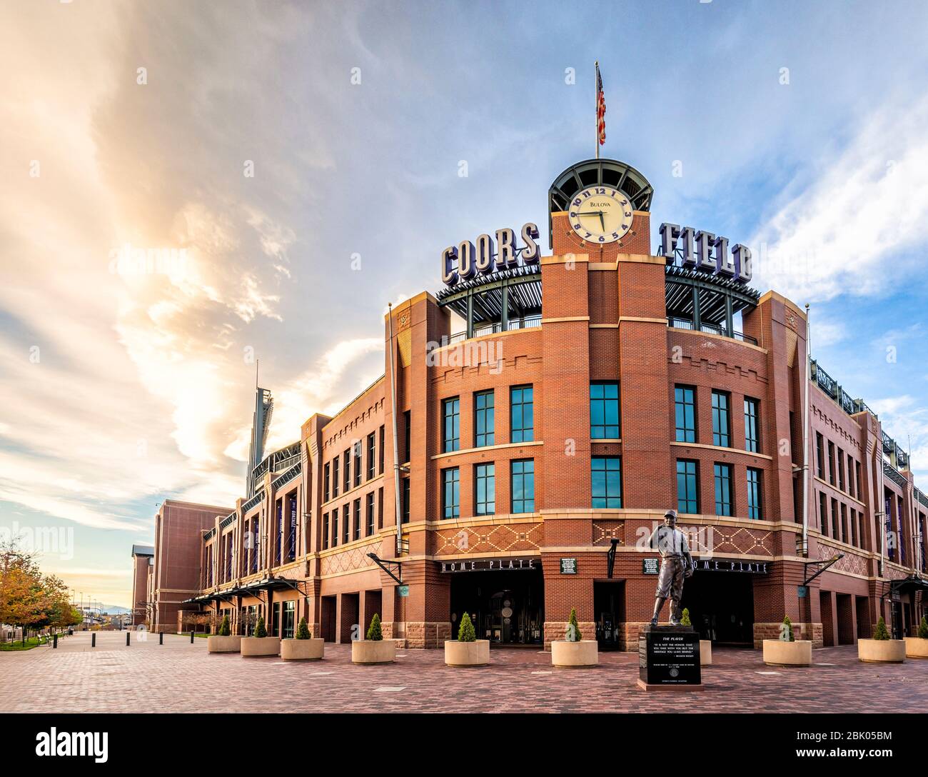 The entrance to Coors Field, home of the Colorado Rockies, in Denver, Colorado, USA. Stock Photo