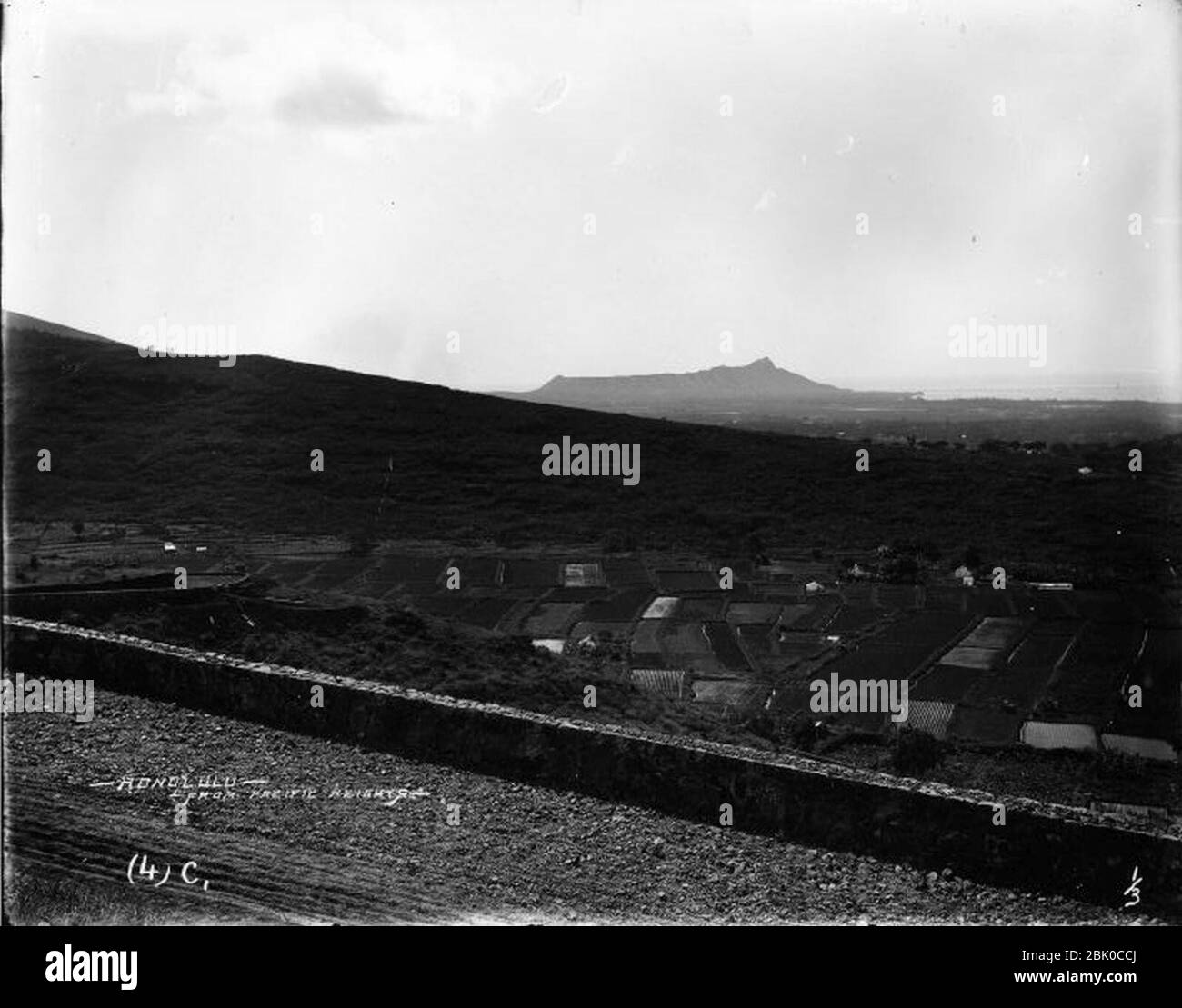 Honolulu From Pacific Heights (05 Stock Photo Alamy