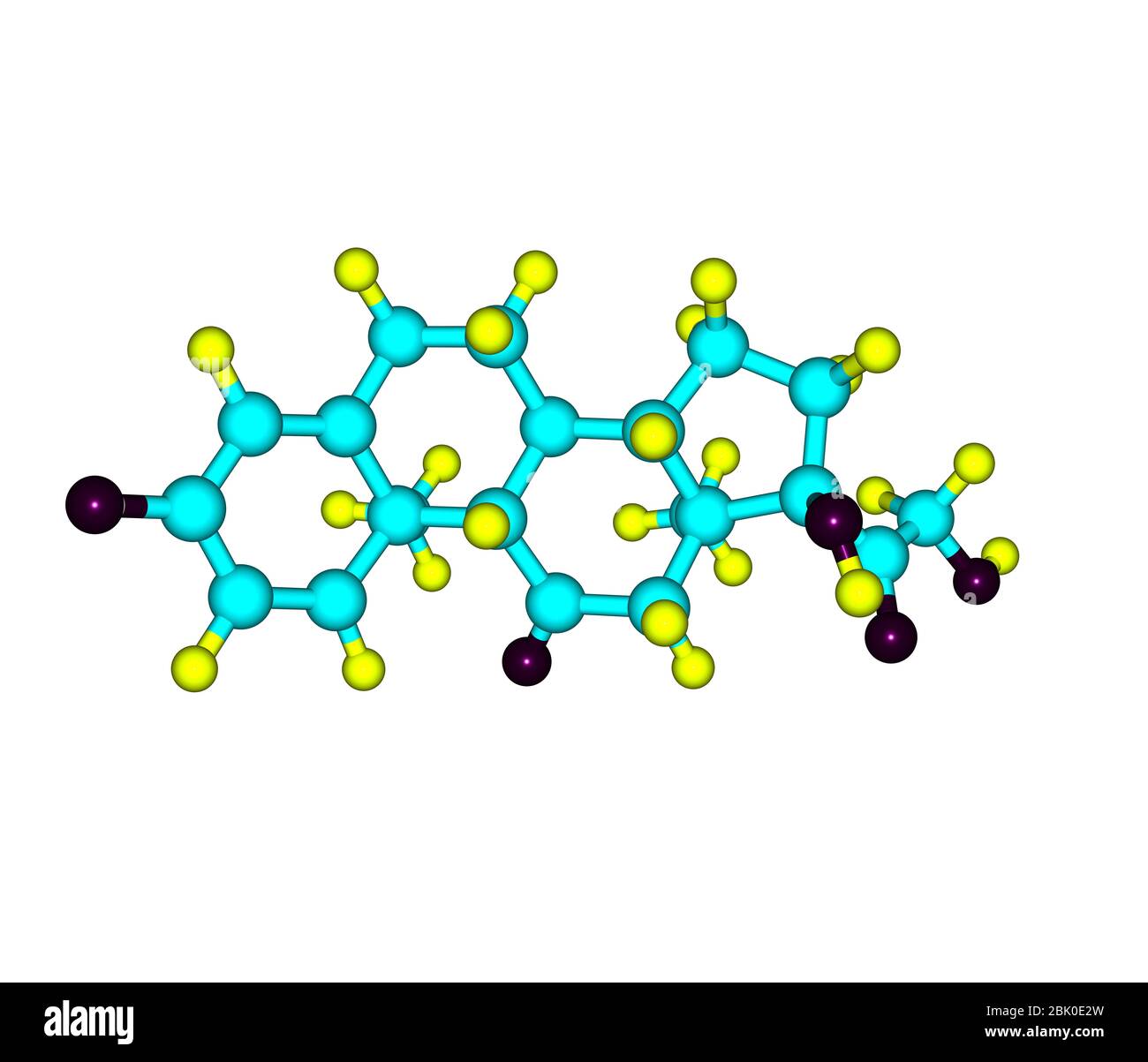 Cortisone hormone molecular model atoms hi-res stock photography and ...