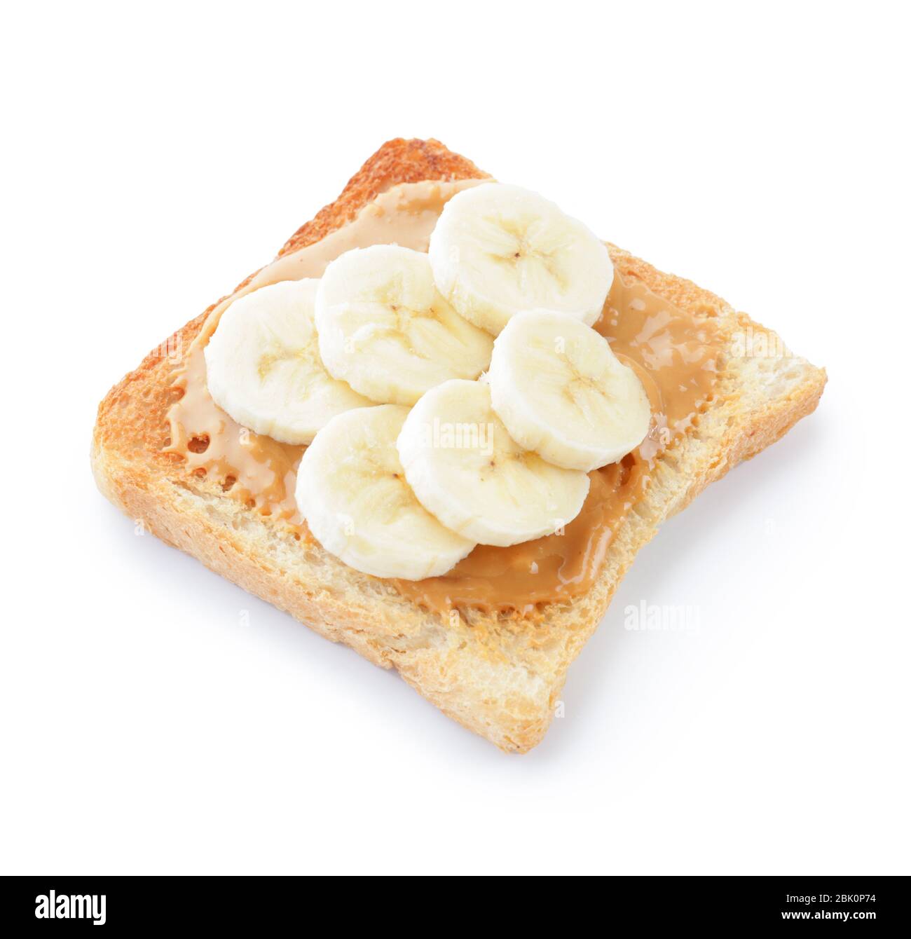 Tasty Toasted Bread With Banana And Peanut Butter On White Background Stock Photo Alamy Tasty Toasted Bread With Banana And Peanut Butter On White Background Stock Photo Alamy