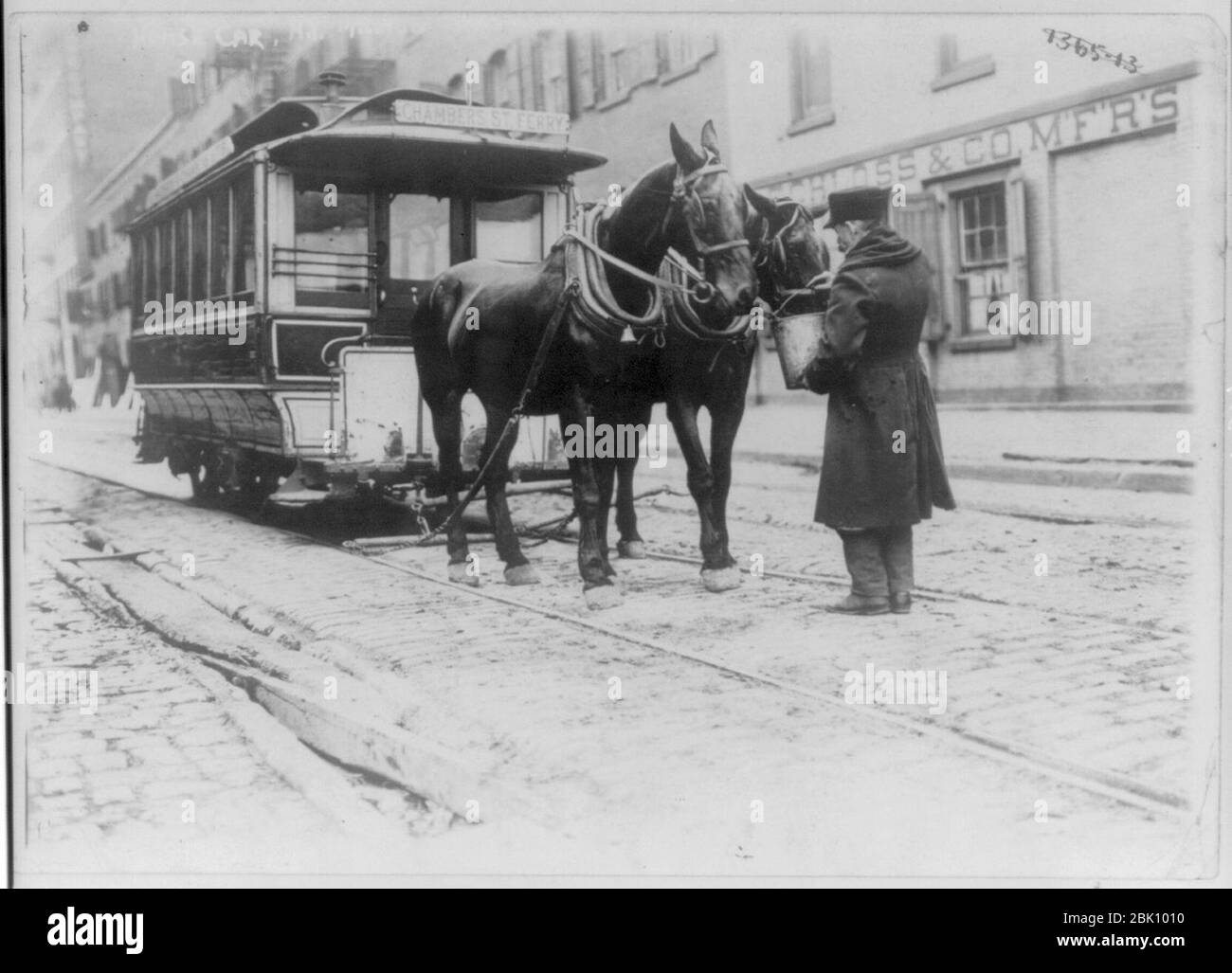 Horse car, N.Y., 1908 Stock Photo Alamy