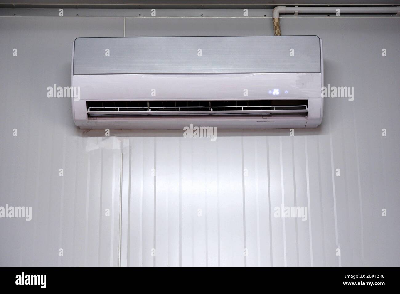 White wall mounted air conditioner Stock Photo
