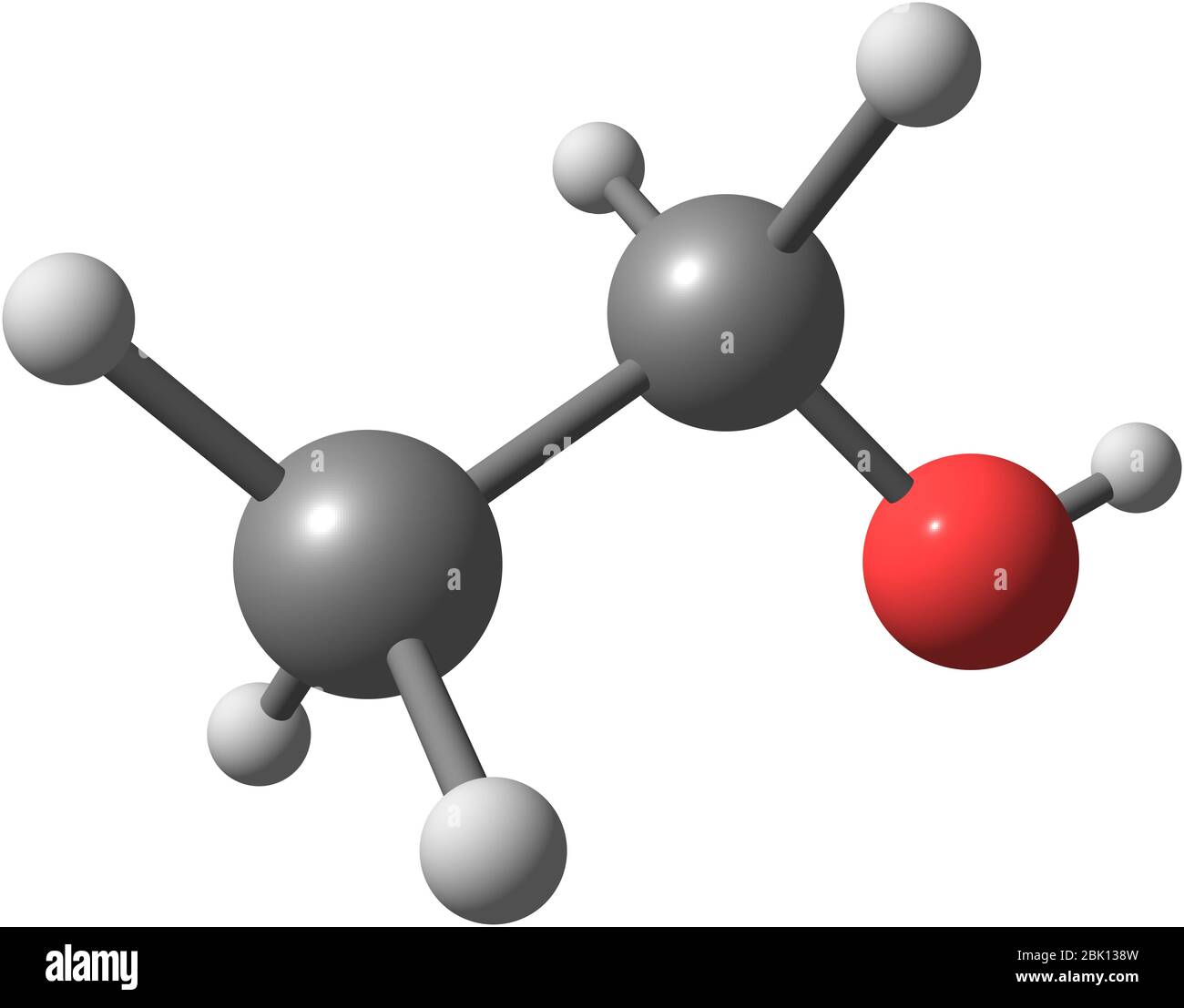 Ethanol molecular structure isolated on white Stock Photo Alamy