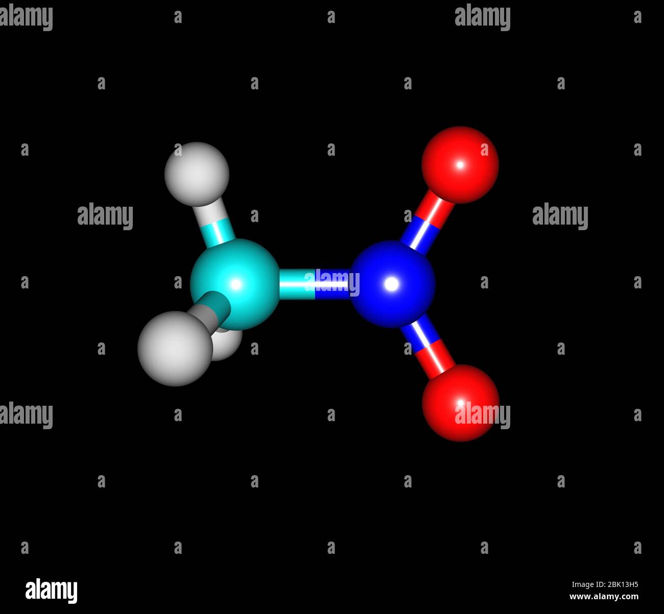 Nitromethane nitro fuel molecule used hires stock photography and