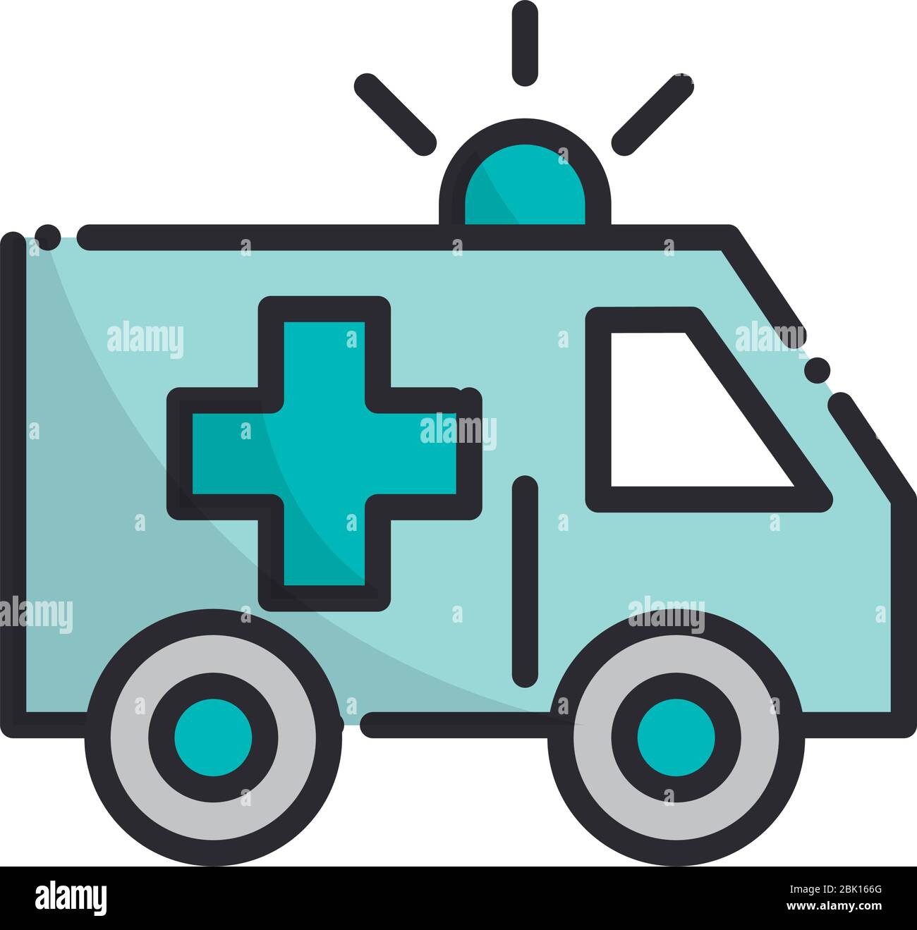 ambulance transport emergency health care equipment medical vector