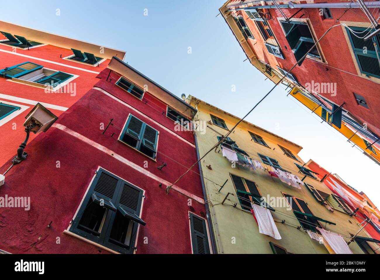 Colorful ancient Italian architecture houses in Vernazza village ...