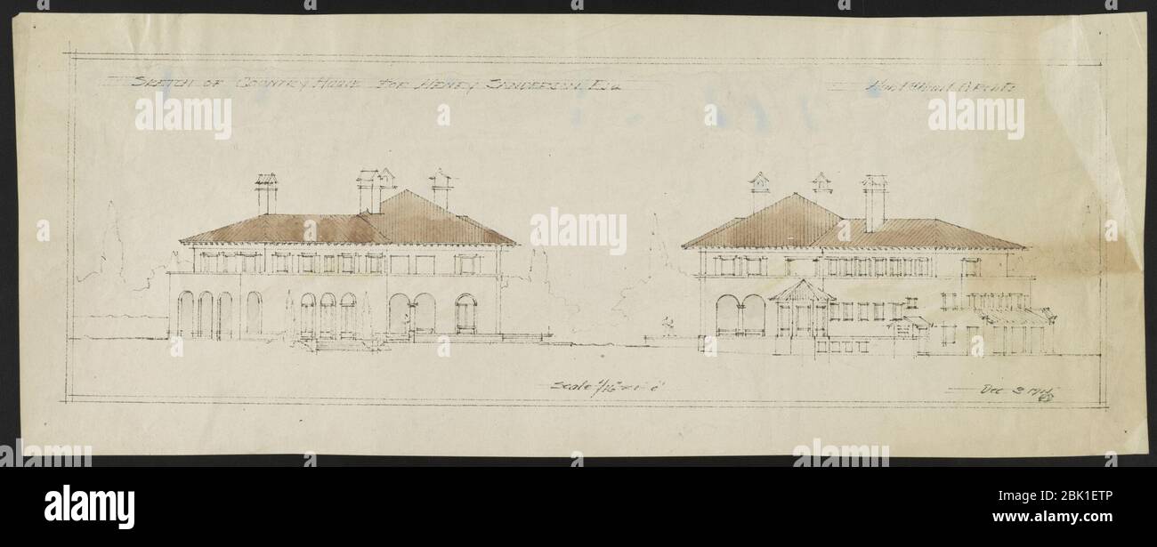 House (‘La Selva‘) for Henry Sanderson, Upper Brookville, Long Island