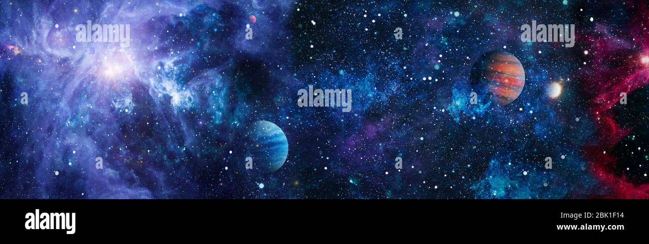 Panorama Beautiful Sky Background Template Banner Elements Furnished By Nasa Stock Photo Alamy