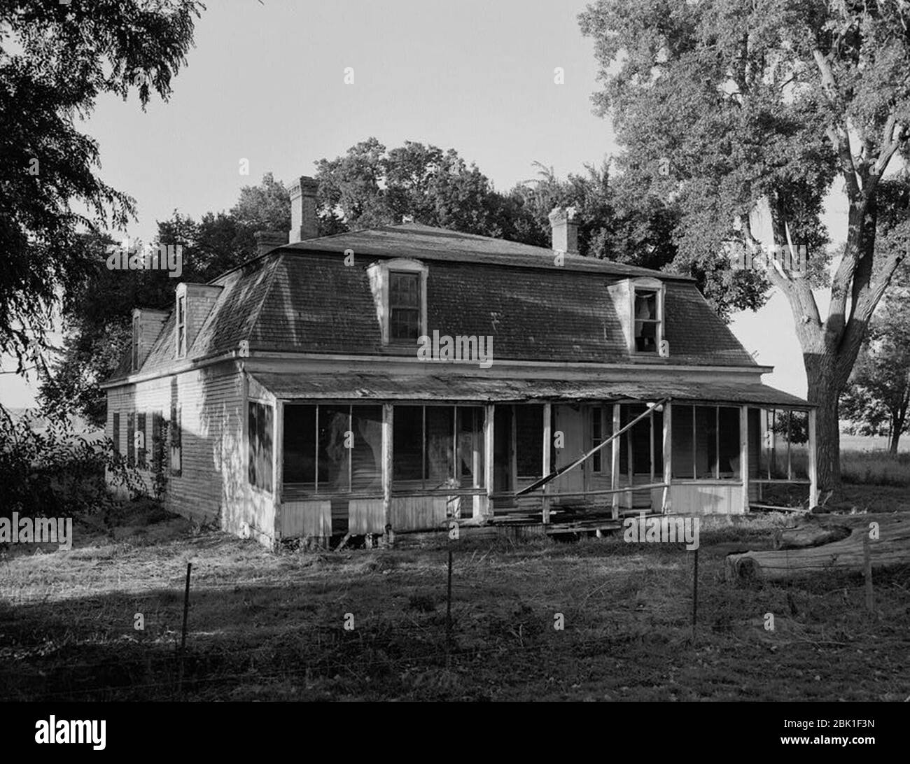 House at Fort Keogh Stock Photo Alamy