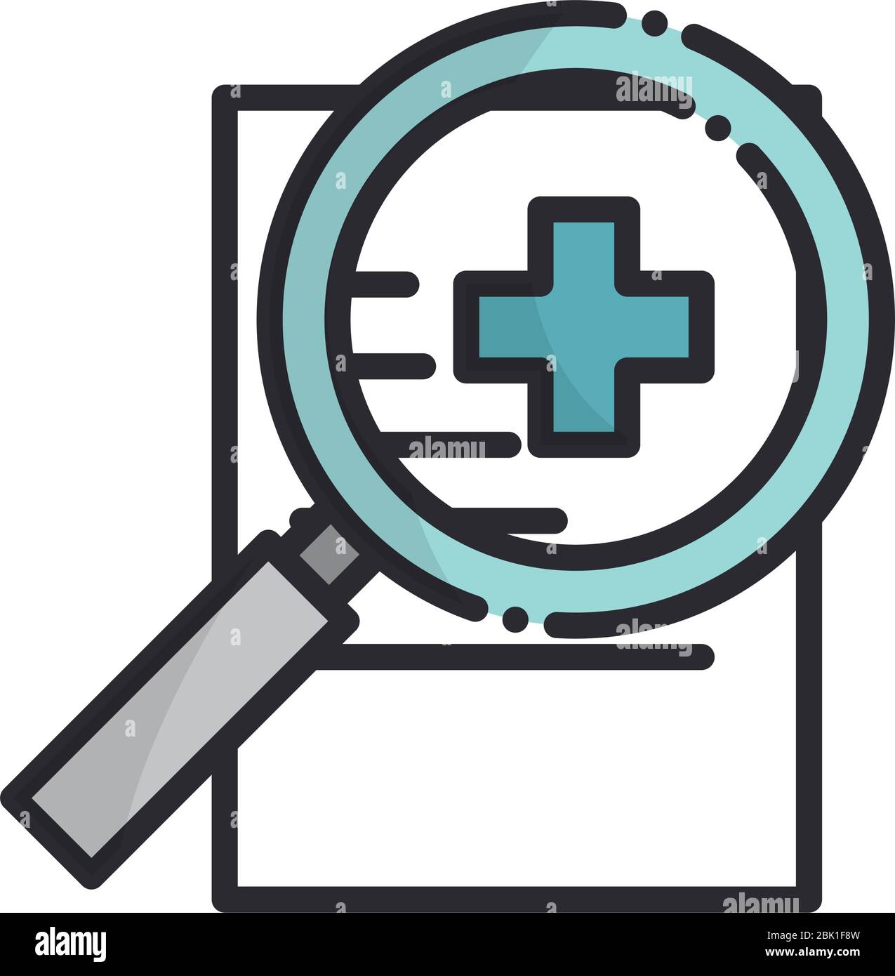 analysis report medical health care equipment vector illustration line