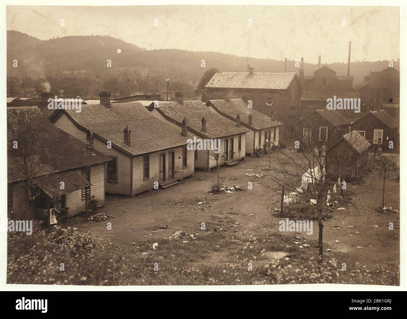 Housing conditions Adelaide Mill. The village is run down and greatly