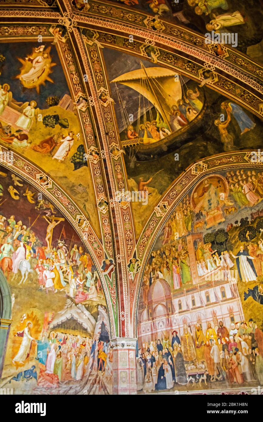 Spanish Chapel within Basilica Santa Maria Novella in Florence Italy Stock Photo