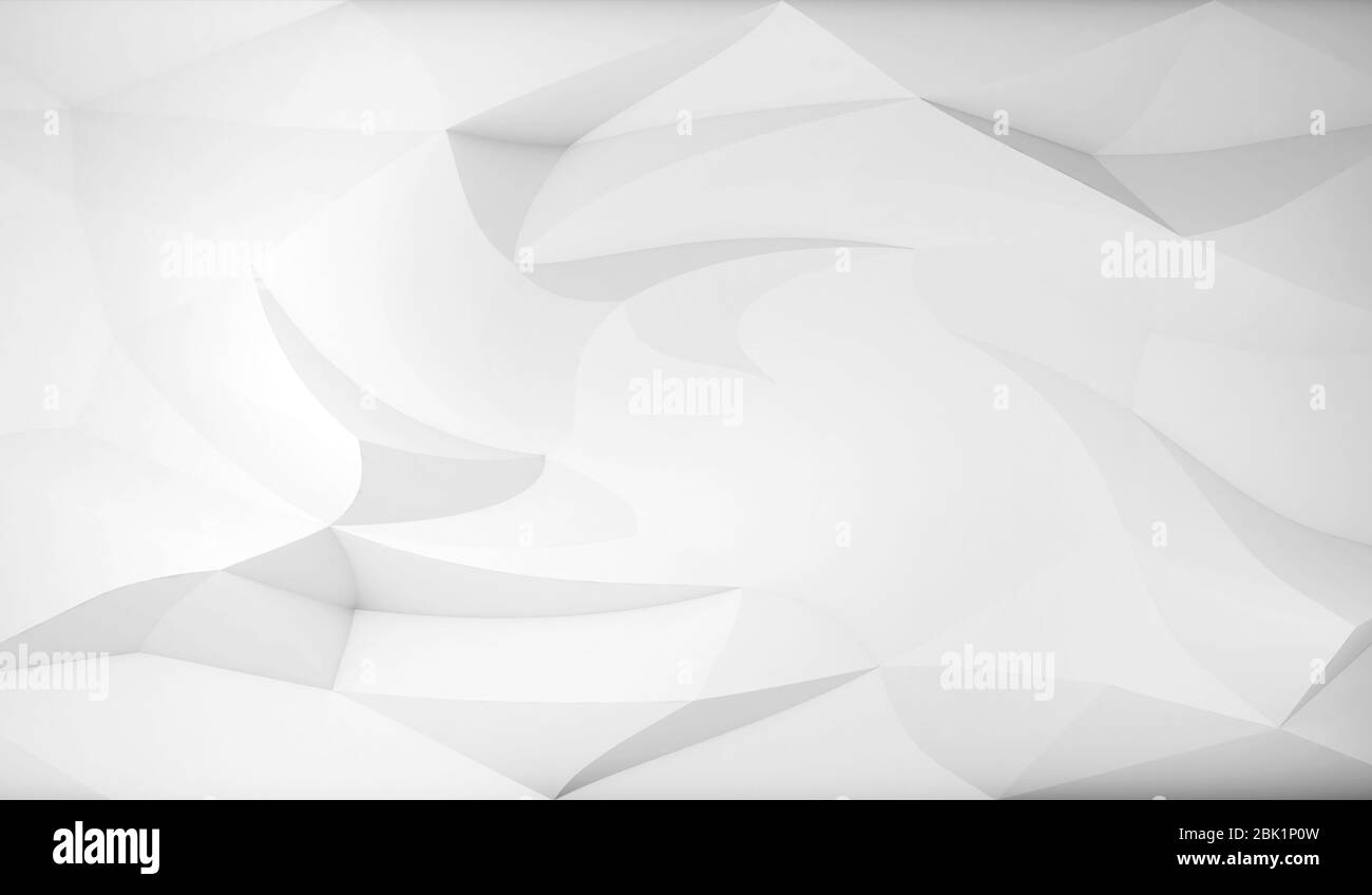 Abstract white twisted triangular pattern, digital background texture ...