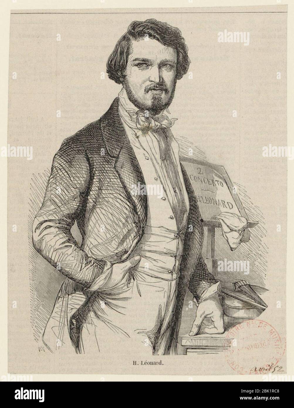 Hubert Léonard 1852. Stock Photo