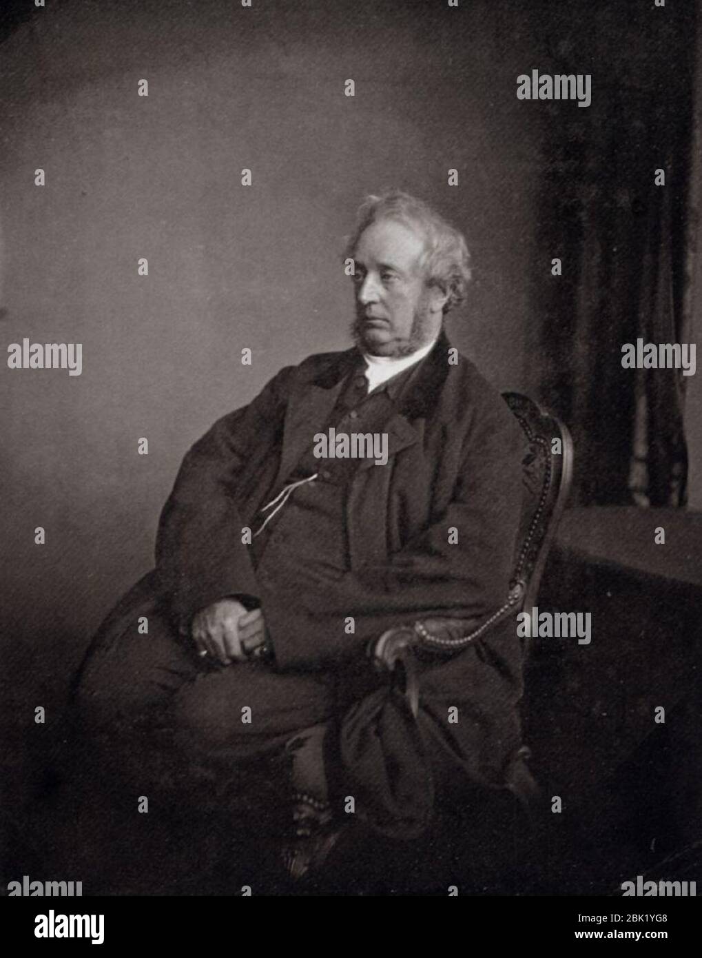 Hugh Welch Diamond, photo by Henry Peach Robinson, 1869. Stock Photo