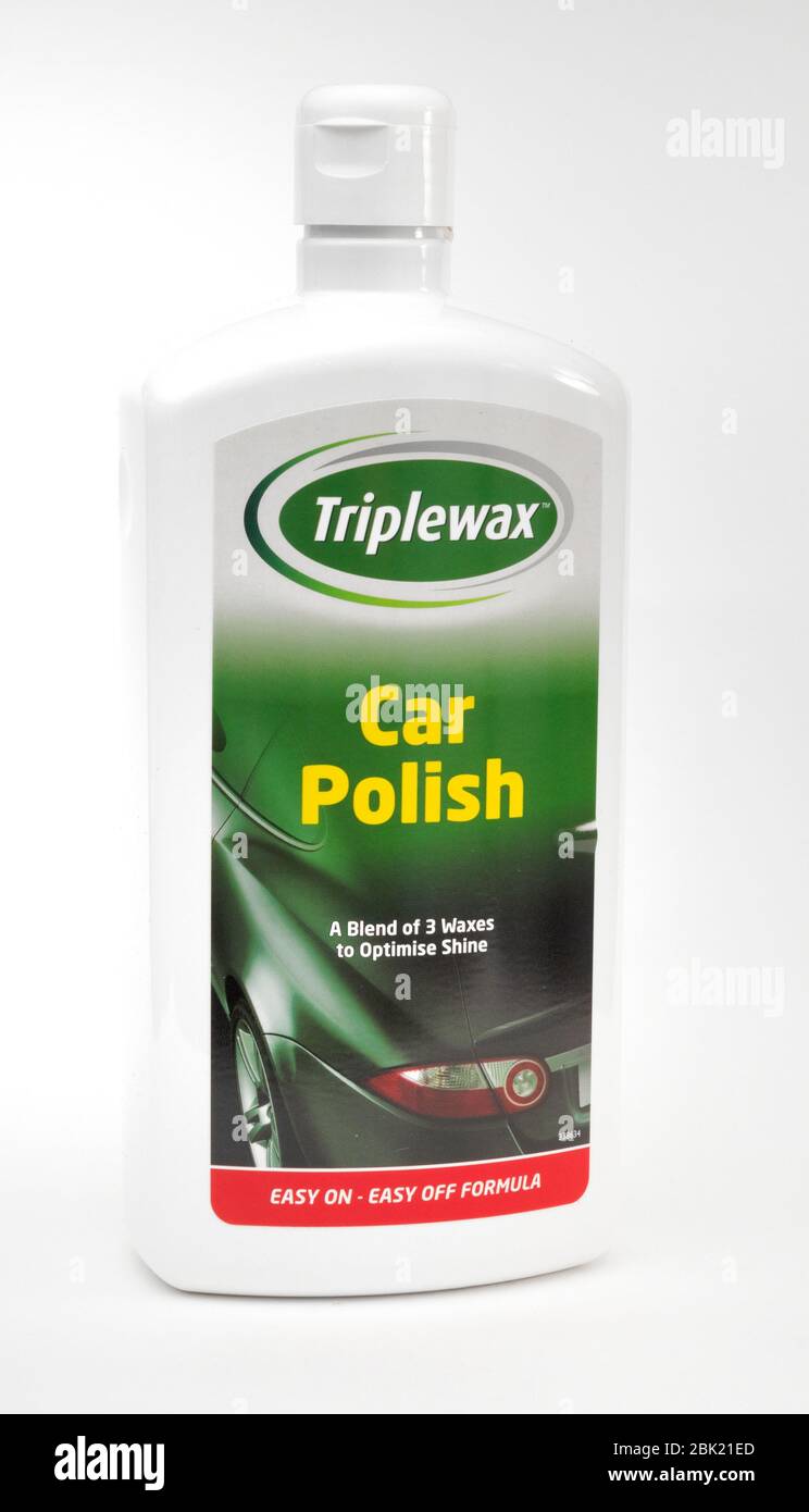 Triplewax car polish,easy on,easy off formula,retail bottle Stock Photo