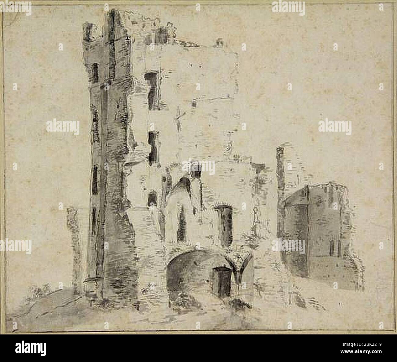 Huis ter kleef ruine Stock Photo - Alamy