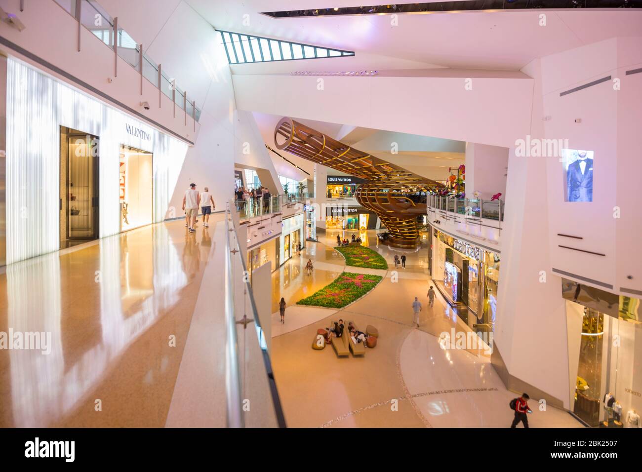 Interior of The Shops at Crystals Mall, Las Vegas, Nevada, USA, North America Stock Photo
