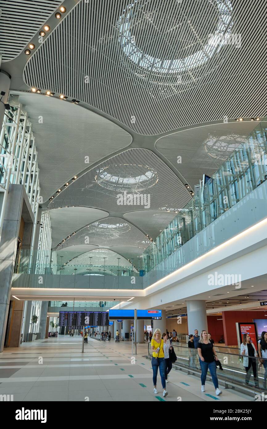 istanbul turkey september 14 2019 transit zone at the new istanbul airport istanbul havalimani in turkey stock photo alamy