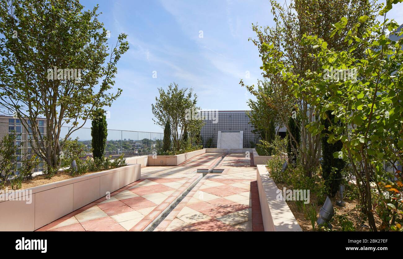Rooftop garden. Aga Khan Centre Kings Cross, London, United Kingdom