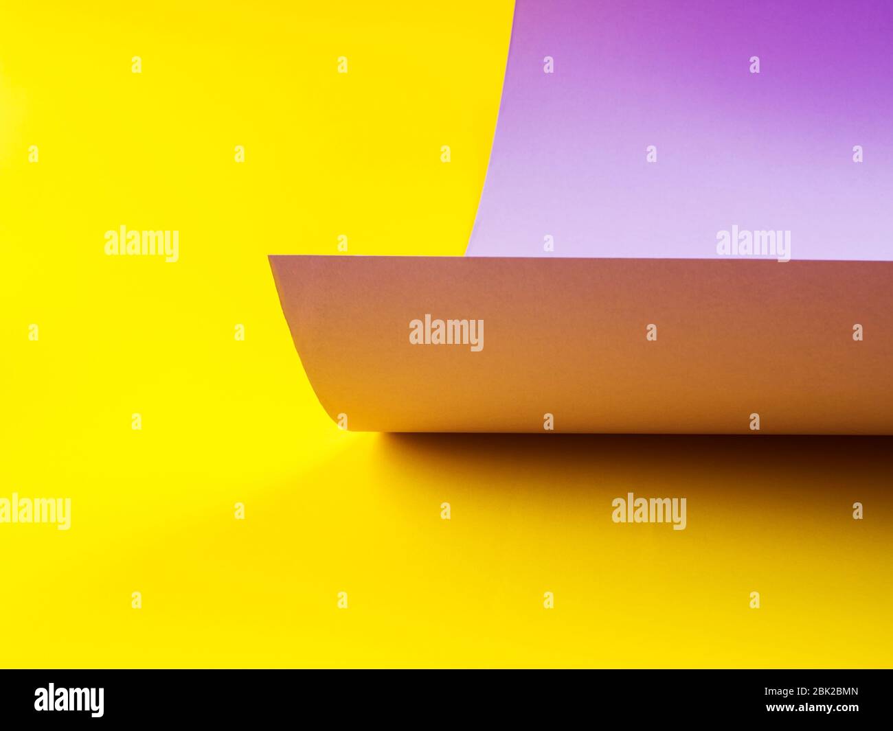 Abstract art paper yellow and purple background Stock Photo Alamy
