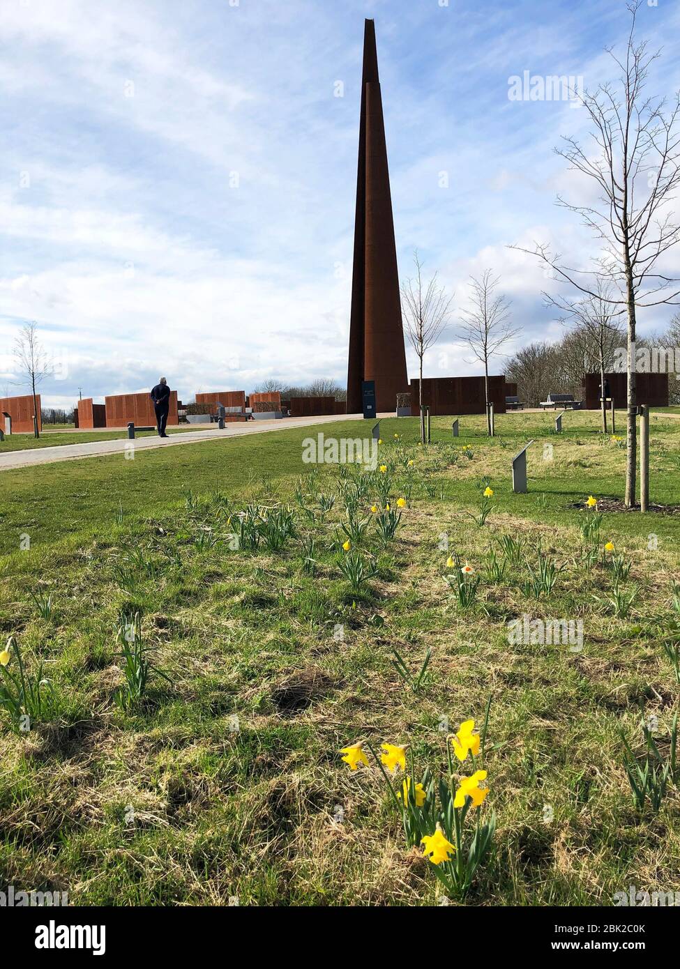 International Bomber Command Memorial : the Spire Stock Photo