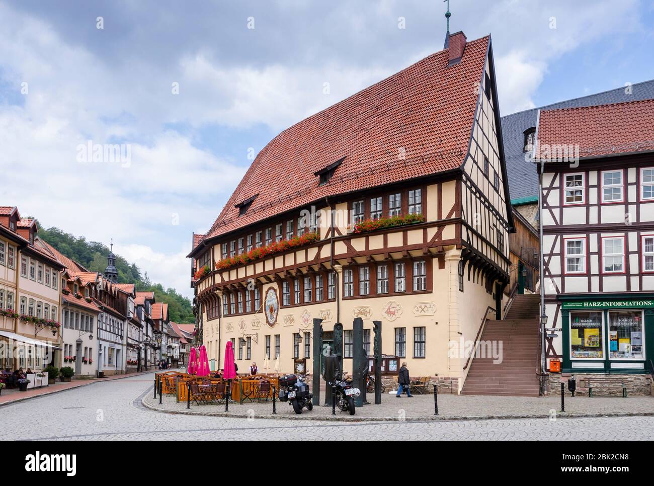 Rathaus, Stolberg, Harz, Sachsen-Anhalt, Deutschland, Europa Stock Photo