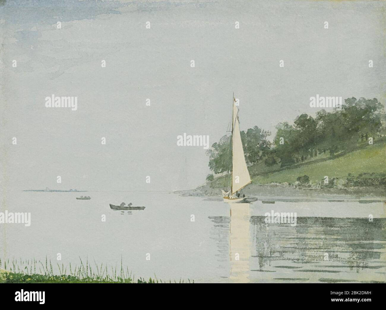 ウィンスロー・ホーマー、YACHT IN A COVE, GLOUCESTER