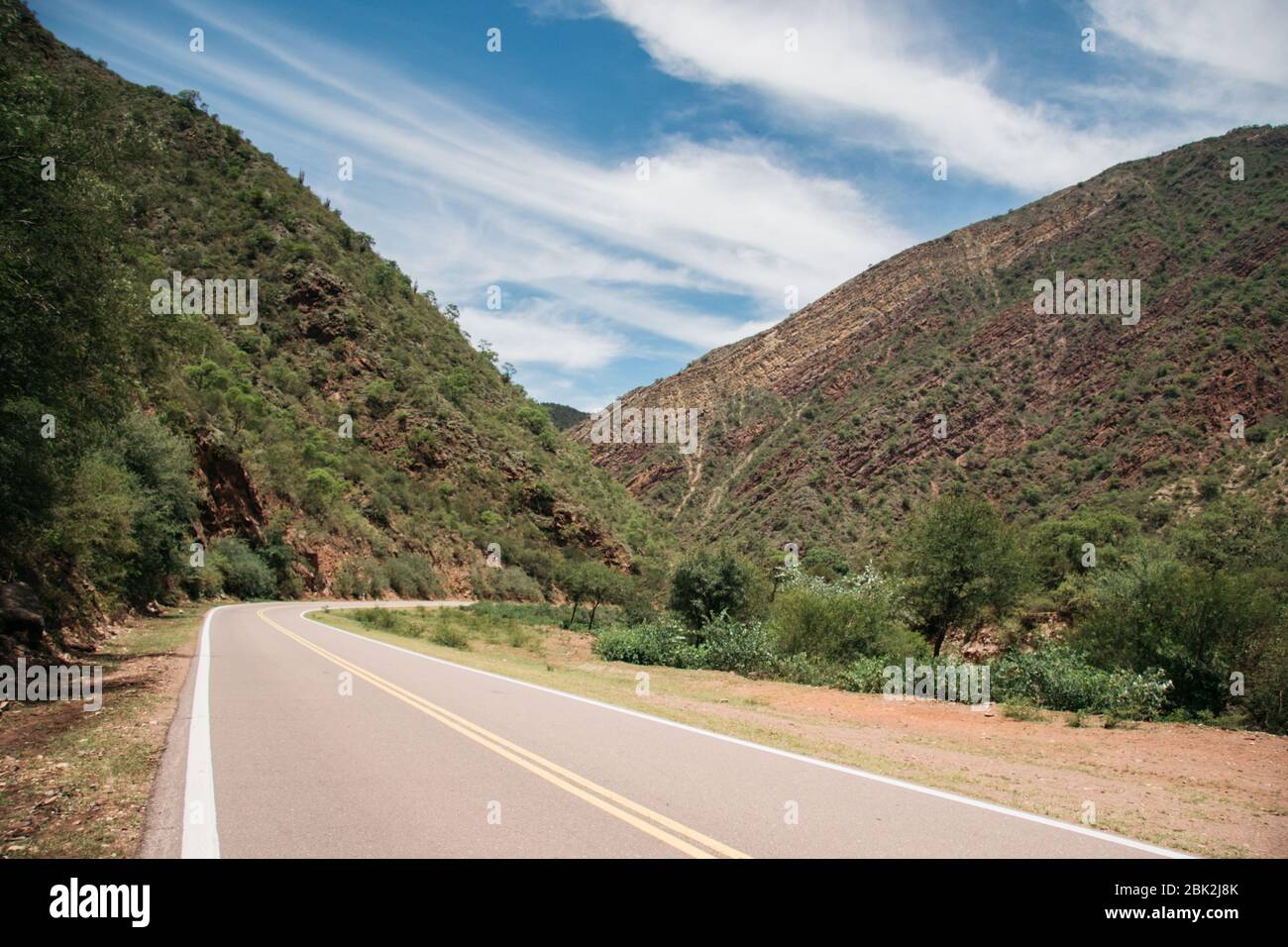 Beautiful Landscapes, on the way to Jujuy, Argentina Stock Photo