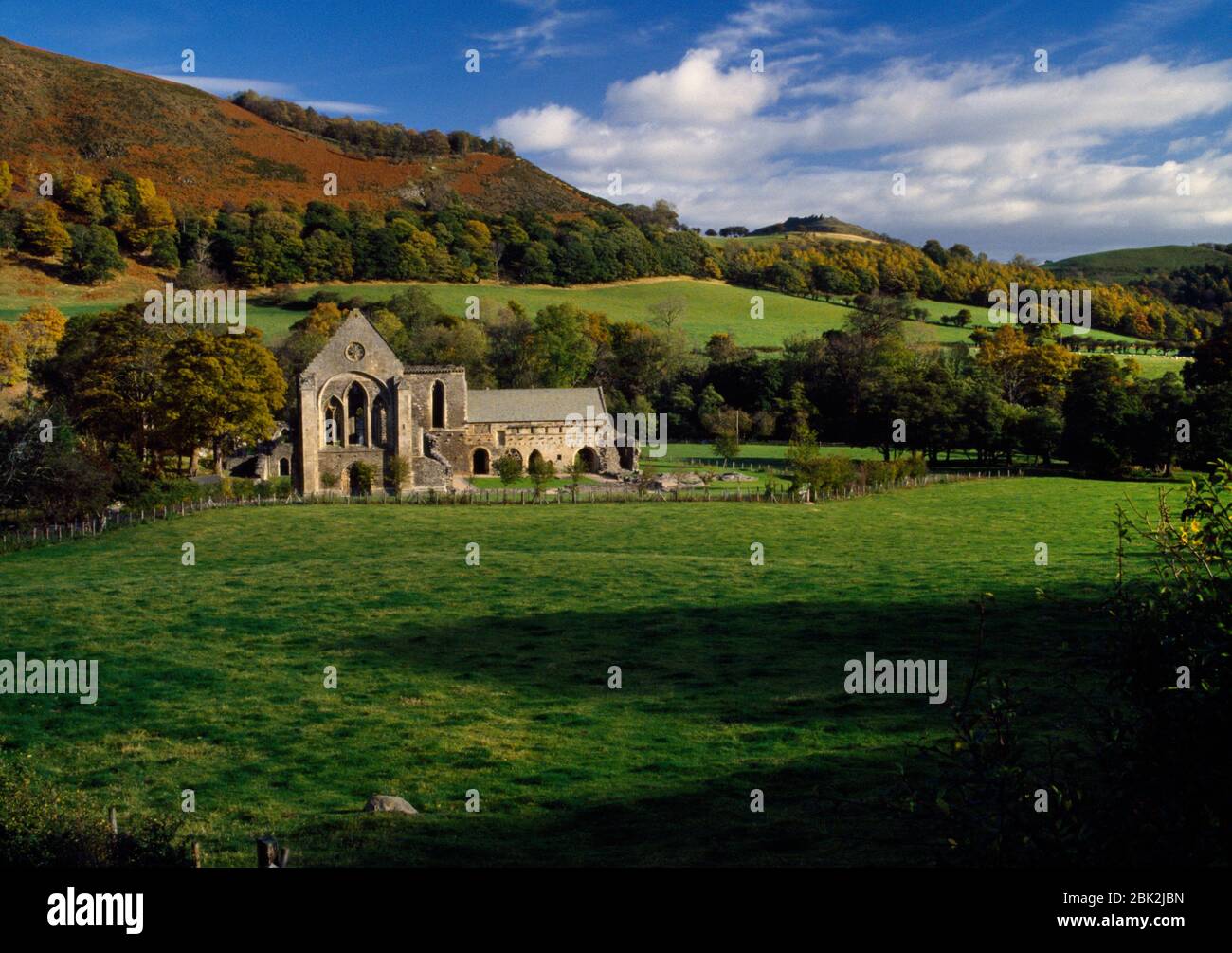Valle Crucis Abbey, Llangollen, Wales, UK, looking SE to the C13th