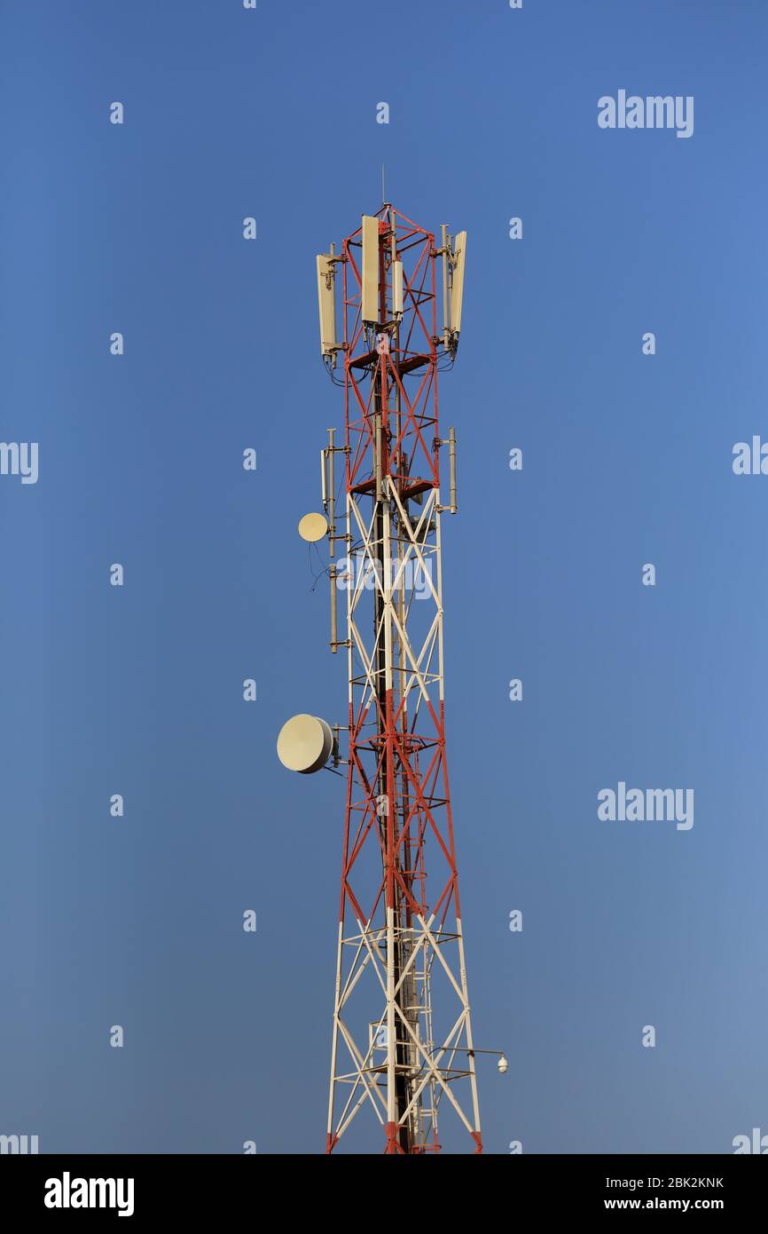 Mobile phone mast, Kingdom of Bahrain Stock Photo Alamy