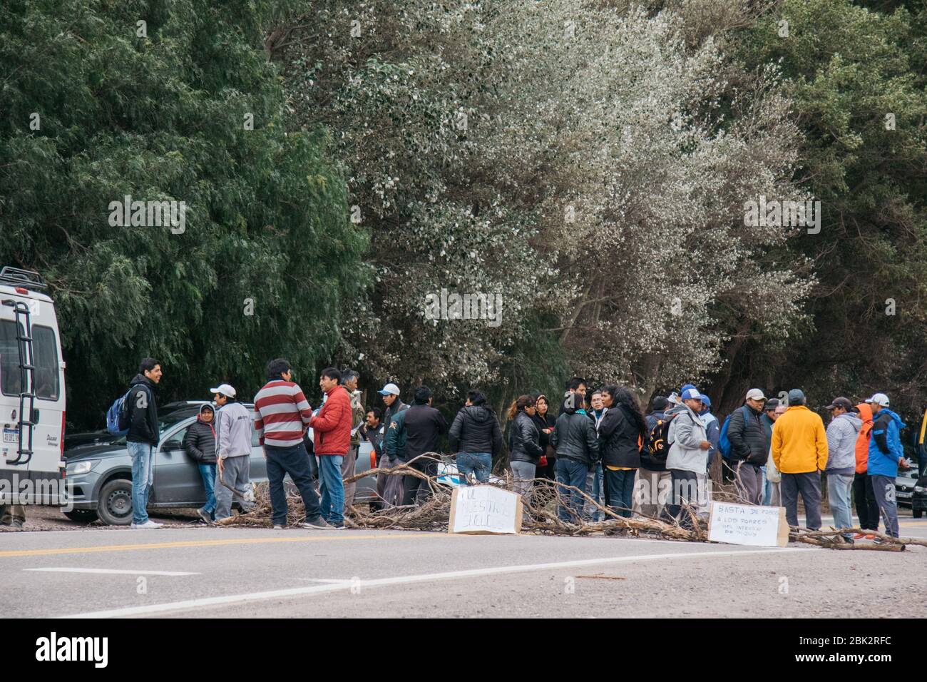 Demonstrators, Maimara, Jujuy Argentina Stock Photo