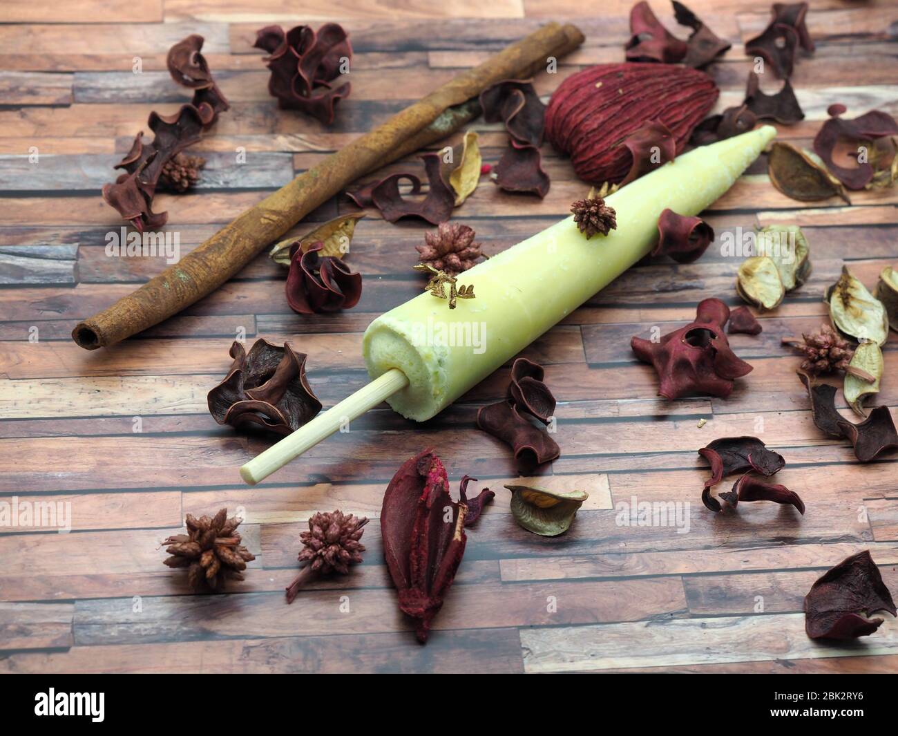 Pistachio Flavoured Kulfi Ice Cream, London, UK Stock Photo Alamy