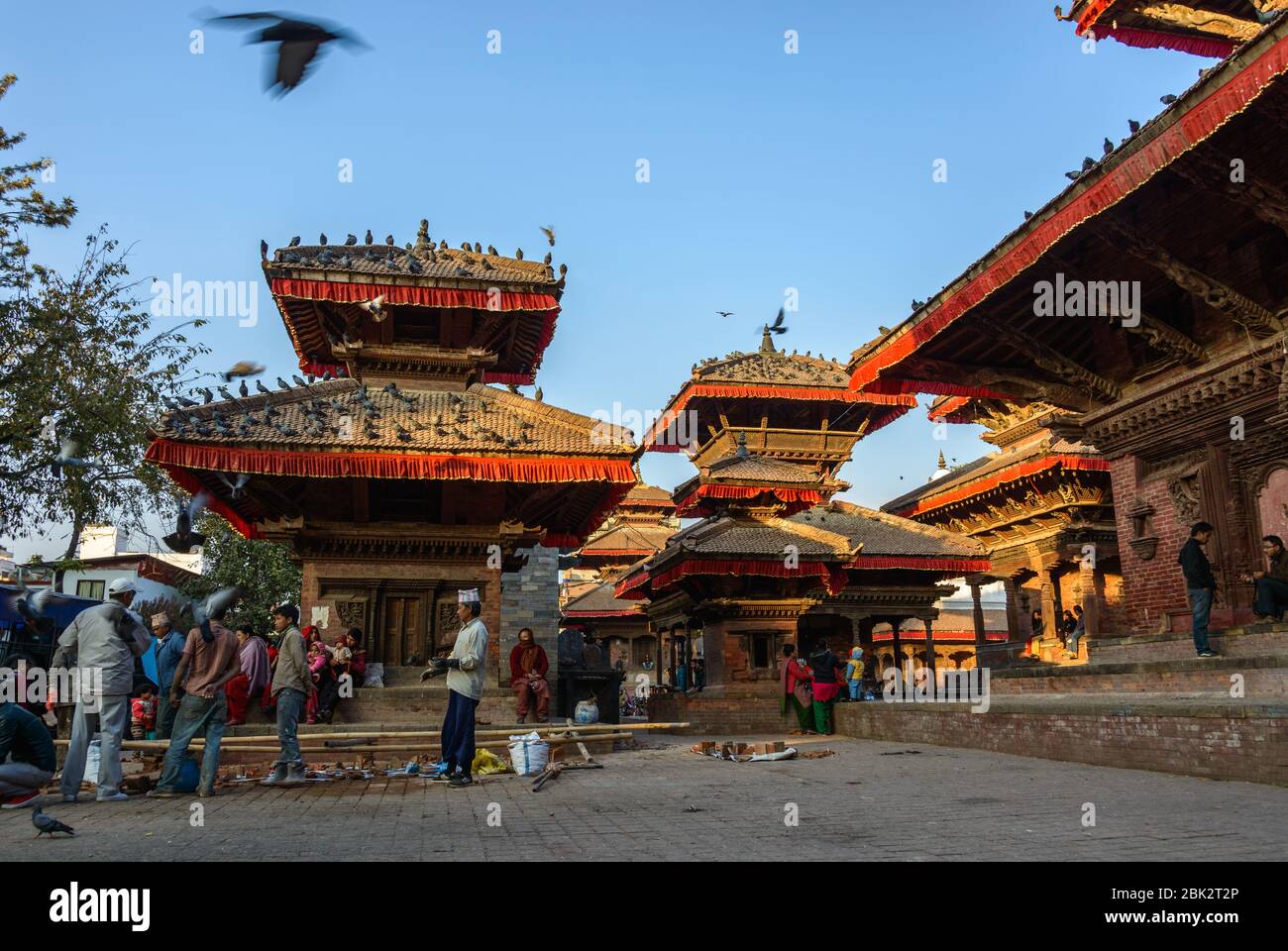 Kathmandu Durbar Square in Nepal, December 2013 Stock Photo