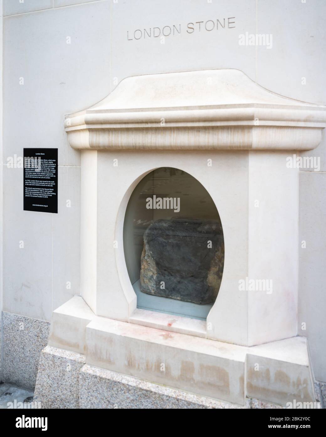 London Stone, 111 Cannon Street Stock Photo Alamy