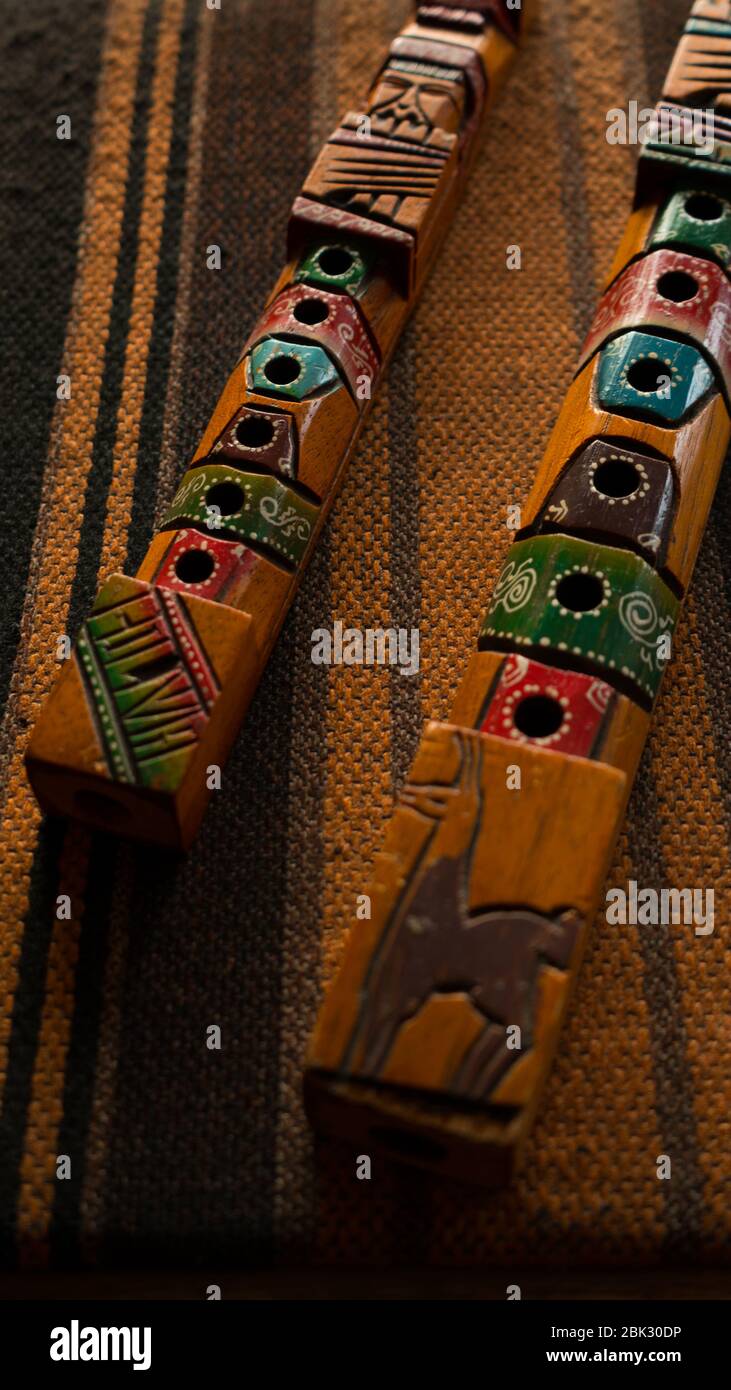peruvian flute plateau musical instrument Stock Photo Alamy