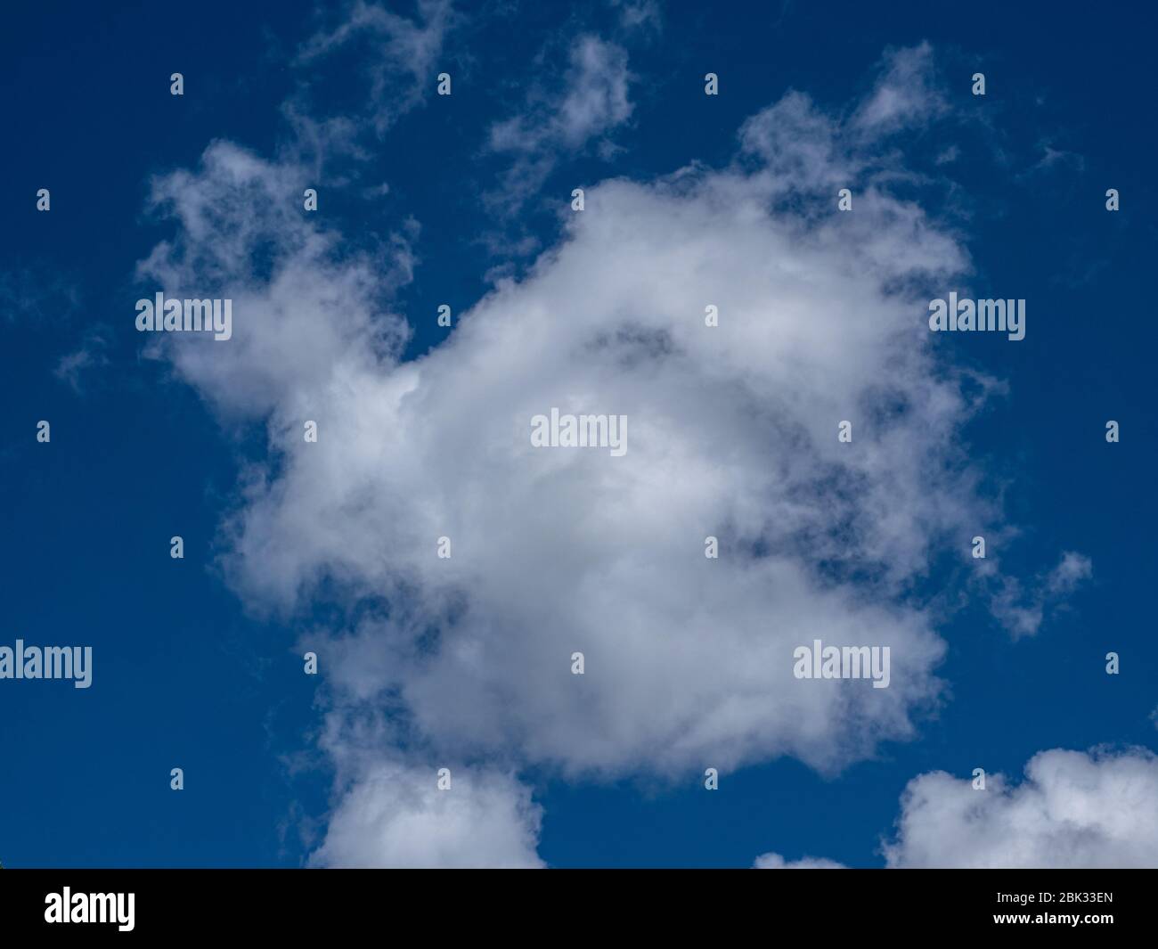 Cumulus humilis clouds background texture Stock Photo