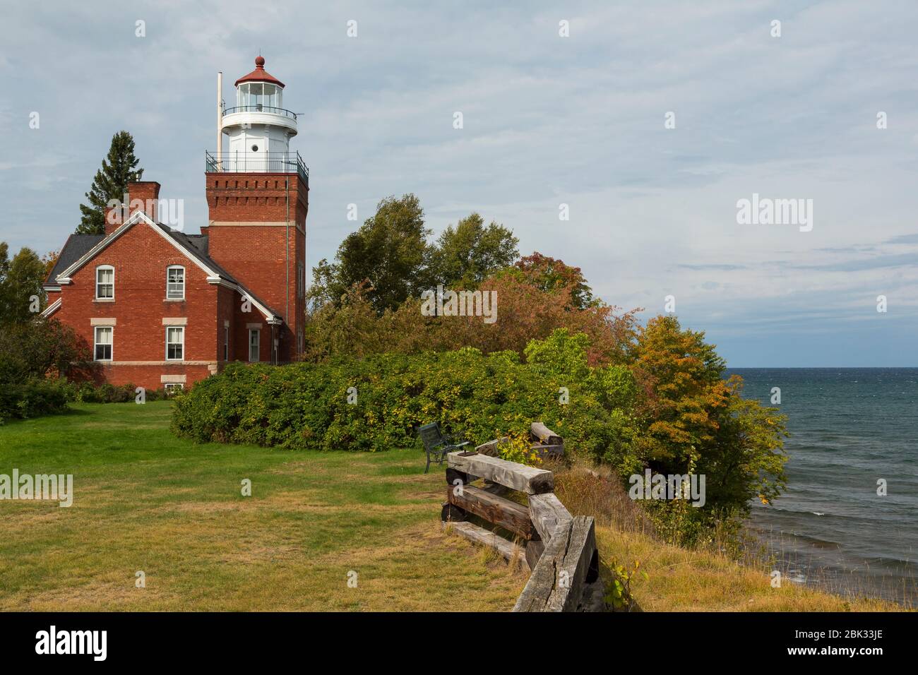 Big Bay Point Lighthouse Stock Photo - Alamy